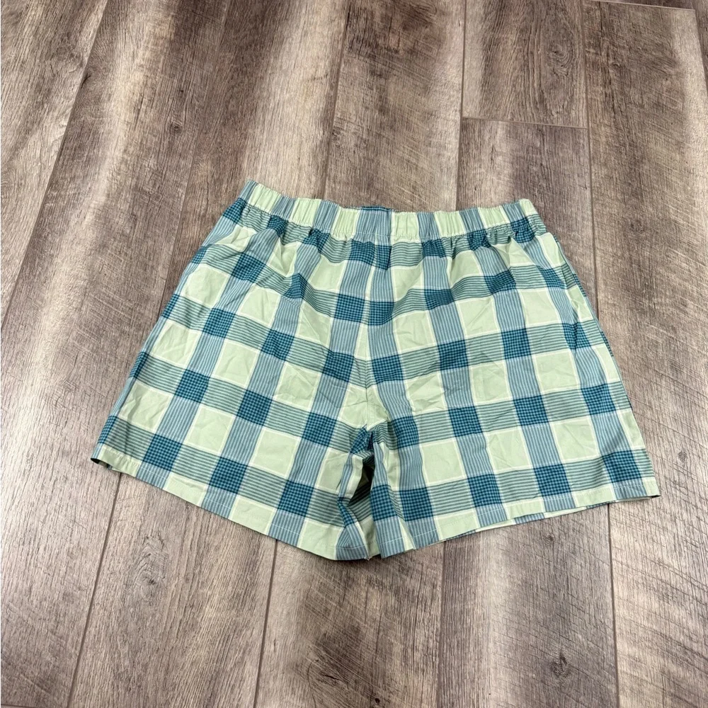 Goodfellow‎ Men’s Teal Checker Boxers